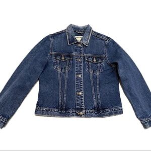 Eddie Bauer Vintage 90s Designer Denim Jean Jacket - Womens Medium